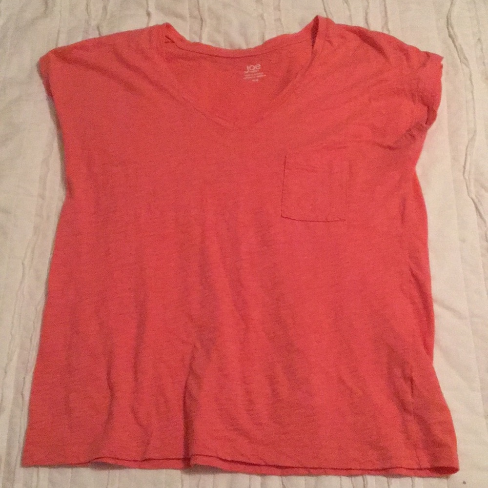 Coral v neck t shirt, target